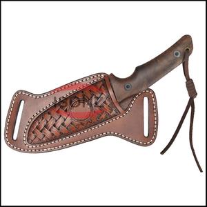 Housse de protection de couteau durable étui de ceinture de couteau en cuir véritable pochette de sac de gaine pour couteau - Product Image 4