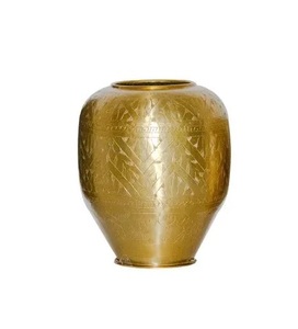 Jarrón de Hierro Artesanal de Primera Calidad Daood Sons, Diseño Estándar, Jarrón de Mesa para Decoración de Bodas y Restaurantes, Estilo Costero - Product Image 1