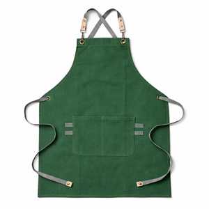Delantal de Lona Rosa Clásico Ecológico 100% Algodón con Cintura Ajustable y Bolsillo Frontal para Cocinar - Product Image 4