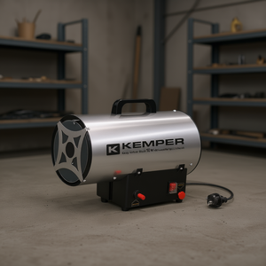 Generador de Aire Caliente Inox y Negro de 10 kW, Modelo 65311INOXN, Equipo de Calefacción - Product Image 3