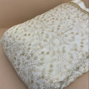 Tissu de broderie lourde soie tissus fantaisie kurti koti tissus fantaisie - Product Image 5