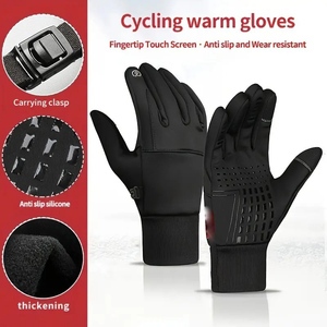Guantes de Ciclismo Ligeros para Hombre, Antideslizantes, Transpirables, Finos, Cómodos, para Ciclismo, Senderismo, Deportes al Aire Libre, Neopreno/Cuero/Poliéster - Product Image 4