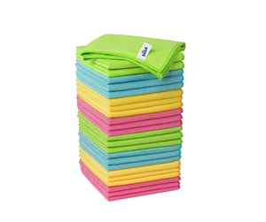 Chiffons de nettoyage en microfibre MR.SIGA, serviettes en microfibre sans traces, lot de 24, 12,6" x 12,6" - Product Image 1