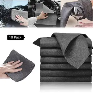 Factory Microfiber Magic Cleaning Cloths No Trace And Watermark Windows Mirror Glass Thickened Magic Cleaning Towels