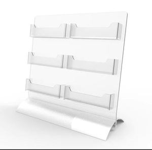 โต๊ะกระเป๋าและกรณีกระเป๋าสตางค์และผู้ถือผู้ถือการจัดเก็บจำนวนมากผู้ถือบัตรคริลิค6กล่องยืนแสดงการจัดเก็บสำหรับโรงแรมสำนักงาน - Product Image 4