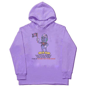 Sweat à capuche en strass pour homme 100% coton Crocheté Hiver ODM Sweat à capuche décontracté surdimensionné - Product Image 5