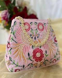 UNIQUE Style bohème perle broderie soirée pochettes à main fantaisie Design doublure couleurs personnalisées en gros - Product Image 5
