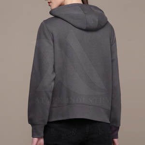 Uso al aire libre Sudaderas con capucha de gran tamaño para mujer Diseño personalizado Sudaderas con capucha transpirables para mujer Sudaderas con capucha de color sólido para mujer - Product Image 2