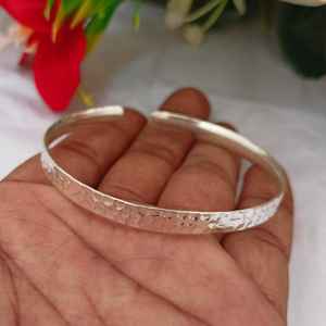 <b>Sterling</b> <b>Silver</b> Plated Boho Hammered Textured Vintage Bahamian Bangle Stackable Adjustable <b>Bracelet</b> <b>Women</b> Fashion Jewelry - Product Image 2