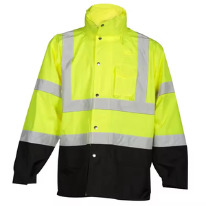 ชุดทำงานทำจากผ้าโพลีเอสเตอร์กันน้ำสะท้อนแสงทำจากโพลีเอสเตอร์ Hi VIS - Product Image 6