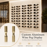 Porte-bouteilles à vin mural pour la maison, étagère en aluminium, supports à vin pour bar, armoire
