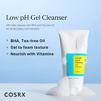 Pembersih Gel Good Morning pH Rendah 150ml untuk Kulit Kering-Melembapkan & Menutrisi Buatan Korea