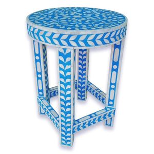 Tabouret de table authentique en incrustation d'os de style moderne fait à la main Mobilier de salon écologique Artisans qualifiés pour la chambre à coucher - Product Image 3