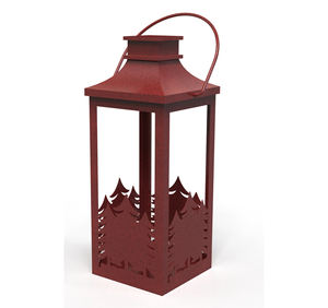 Farol de Metal Vintage con Diseño de Ciervo, Farol Decorativo de Hierro con Diseño de Ciervo del Bosque para el Hogar, Jardín, Cabaña, Iluminación Rústica para Días Festivos - Product Image 5
