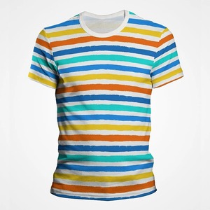 T-shirt d'été en coton lavé avec logo imprimé numériquement, vintage et personnalisé, de couleur unie, épais et surdimensionné pour hommes - Product Image 5