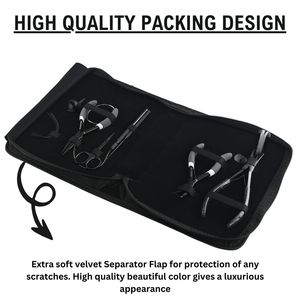 Alicates para Aplicación de Nano Micro Anillos, Alicates para Cinta, Herramienta para Tirar de Lazos, Agujas Tipo C, Herramientas de Extensión de Cabello de Acero Inoxidable de Grado Quirúrgico - Product Image 6