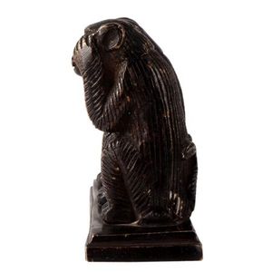 Estatua de latón antiguo indio hecha a mano para decoración del hogar, estatua de tres monos de latón, artículos de regalo, SNE-166 de 6,60 pulgadas - Product Image 3