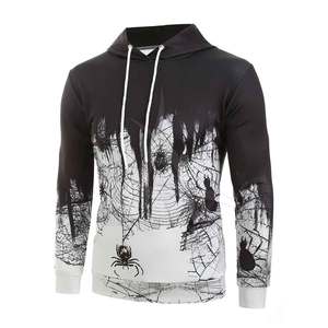 เสื้อฮู้ดดี้แบบสวมใส่สบาย ทรงปกติ ผลิตจากผ้าฝ้าย 100% ดีไซน์เรียบง่ายสำหรับฤดูหนาว เหมาะสำหรับการออกกำลังกาย ผู้ชาย - Product Image 1