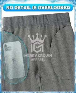 กางเกงขาสั้นซับเหงื่อสำหรับผู้ชายกางเกงขาสั้นผ้าฟลีซย้อมสีล้วนแบบลำลองสำหรับฤดูร้อน2025ปรับแต่งได้ - Product Image 6