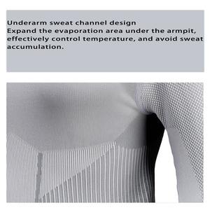 Trajes de compresión baratos y de buena calidad al por mayor/conjuntos de compresión de ropa activa para entrenamiento profesional para hombres - Product Image 3