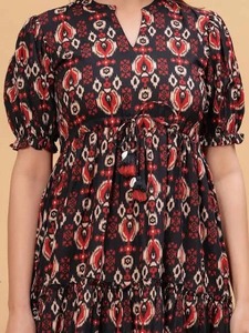 ชุดเดรสผ้าคอตตอนแบบสั้นสำหรับเจ้าสาวของขวัญแต่งงานชุดเดรสพิมพ์ลายดอกไม้ของขวัญวันเกิดสำหรับผู้หญิงของอินเดีย - Product Image 2