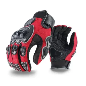 Guantes de cuero de dedo completo para hombre para Primavera/invierno Moto Ciclismo y carreras de motos Guantes de montar transpirables para uso en motocicleta - Product Image 6