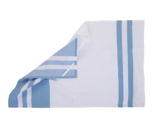 Lot de 12 serviettes brodées personnalisables en coton recyclé, faites à la main, style carré vintage, réutilisables pour la maison ou l'avion - Product Image 5