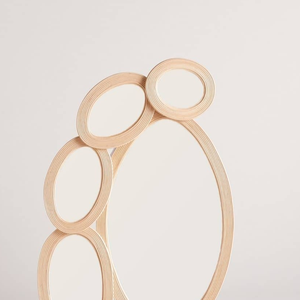 Espejos de pie en forma de huevo de racimo de ratán natural de nuevo diseño único o decoraciones colgantes de pared para la decoración del hogar y la sala de estar - Product Image 2