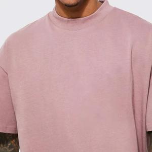 T-shirt streetwear à manches courtes surdimensionné en jersey de coton biologique 100% de haute qualité pour hommes - Écologique, anti-UV, respirant - Product Image 5