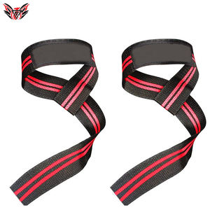 2023 haute qualité Gym puissance levage main barre poignet soutien enveloppes couleur unie poids levage sangles pour Fitness - Product Image 4