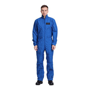 Traje de trabajador de alta calidad Uniforme Algodón Lino Poliéster Impreso con pantalones y camisa para mono de vuelo - Product Image 1