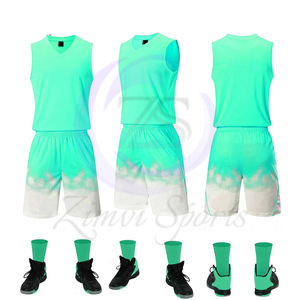 Prix de gros, Service OEM ODM avec son propre logo, produit haut de gamme, quantité minimale de commande bas, ensembles d'uniformes de basket-ball avec impression par sublimation de haute qualité - Product Image 6