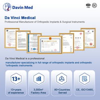 Kit d'instruments Davin Med Veterinary ALPS-5 pour la fixation des fractures chez les chiens et les chats, chirurgie orthopédique des traumatismes chez les petits animaux