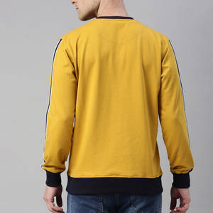 Ropa de hombre Calidad de lujo 100% Algodón Lado Rayas Sudadera con capucha Colores claros Sudaderas - Product Image 3