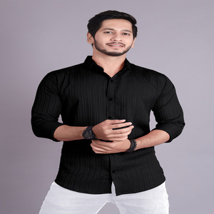 Camisa informal de diseñador para hombre Camisa de esmoquin antiarrugas de tela transpirable de alta calidad Precio al por mayor para exportaciones - Product Image 4