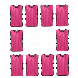 Derniers modèles de dossards d'entraînement de football en maille respirante et polyester, tissu doux professionnel, dossards de sport personnalisables - Product Image 5