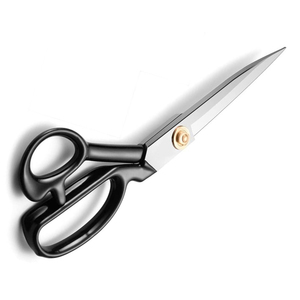 Ciseaux de tailleur en acier inoxydable avec logo personnalisé professionnel avec lame dentelée pour les applications de coupe industrielles et de bricolage - Product Image 6