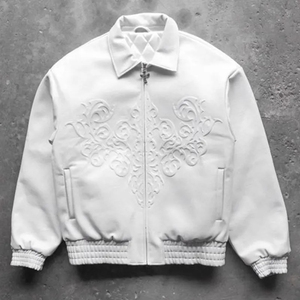 เสื้อแจ็กเก็ตมอเตอร์ไซค์สำหรับผู้ชายเสื้อแจ็กเก็ตหนังแฟชั่นสำหรับผู้ชายมีโลโก้ตามสั่ง2025 - Product Image 6