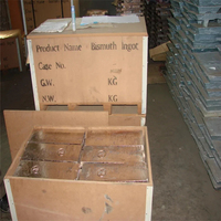 Lingots de bismuth non allié de haute qualité de qualité 4N Faible viscosité et point de fusion à 138-170 ° C 99.995% Pureté Dimensions personnalisées