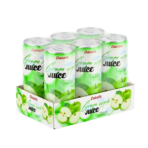 Jus de pomme verte 330 ml, boisson aux fruits aromatisée, boisson en conserve, faible en gras, boisson rafraîchissante - Product Image 4