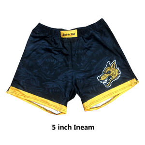 กางเกงขาสั้นต่อสู้แบบระเหิดพิมพ์ HD แบบกำหนดเองโดยมีการเย็บคุณภาพระดับมืออาชีพและการเคลื่อนไหวสำหรับกิโมโน Jiu Jitsu - Product Image 4