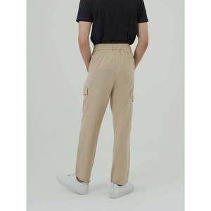 Pantalones Cargo FUJIKO de Corte Holgado, 100% Algodón Canvas, Cintura Elástica, Cierre Personalizable con Cremallera, Pliegues Rectos, Disponibles en Tallas XL a 6XL, en Varios Colores - Product Image 4