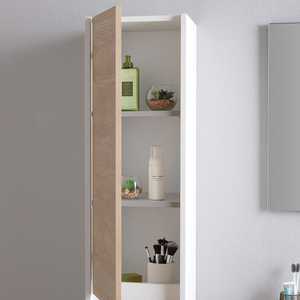 Postes de Ducha de Columna para Baño, de 180 cm, de Roble Blanco Lyon, para Instalar en el Suelo - Product Image 3