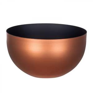 Bol de service de luxe personnalisé en acier inoxydable couleur or rose poli, écologique et durable, dernier design - Product Image 2