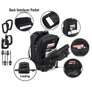 กระเป๋าเป้สะพายหลังแบบยุทธวิธีที่มีช่องเก็บของหลายช่องพิมพ์โลโก้ได้ตามต้องการ - Product Image 2