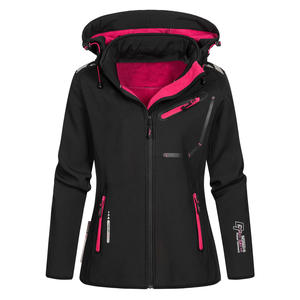 Veste Softshell à Capuche à Fermeture Éclair, Coupe Décontractée, Vêtement de Sport de Luxe pour Femmes, Mode Respirante, Vêtement d'Hiver Moderne, Veste pour Femmes - Product Image 2