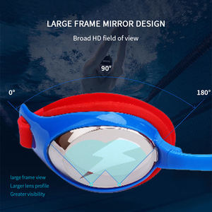 ที่กําหนดเองเป็นมิตรกับสิ่งแวดล้อมความปลอดภัยซิลิโคนกันน้ําเด็กการ์ตูนแว่นตาว่ายน้ําไม่มีแว่นตาว่ายน้ํากันน้ําป้องกันหมอกรั่ว - Product Image 4