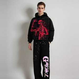 Sudadera con Capucha para Hombre, Estilo Halloween, Y2K, Gótico, Cyberpunk, con Estampado de Calavera, Estilo Urbano, Harajuku, Informal, para Invierno - Product Image 4