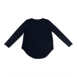 เสื้อยืดถักอัลฟานีสีดำ ไซส์ 2XL พร้อมชายเสื้อแบบเชิ้ต - Product Image 2