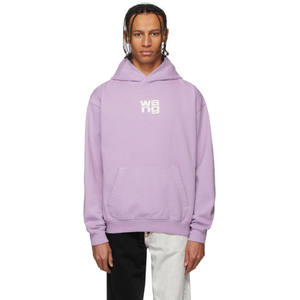 เสื้อฮู้ดพิมพ์ลายพัฟผ้าฝ้าย100% สีม่วง Wang เสื้อสวมหัวปรับแต่งได้3D ใส่ได้ทั้งชายและหญิงทรงโอเวอร์ไซส์6XL ไซส์ขายส่ง - Product Image 4